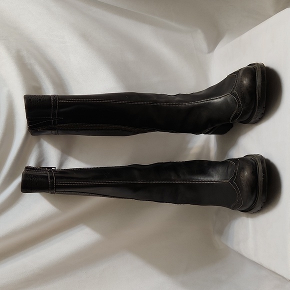 Timberland Tall Wingtip Leather Heeled Boots (W Size 7.5) - Picture 3 of 16